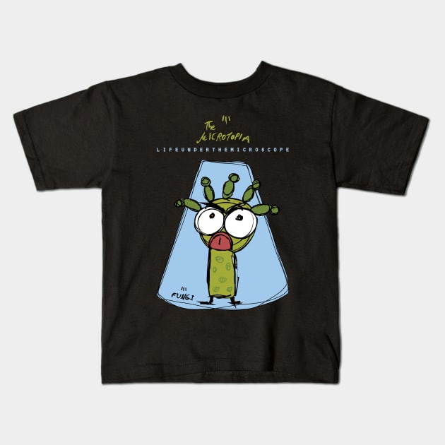 Fungi delicious or not!!! Kids T-Shirt by The Microtopia